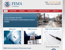 Tablet Screenshot of femacontract.com